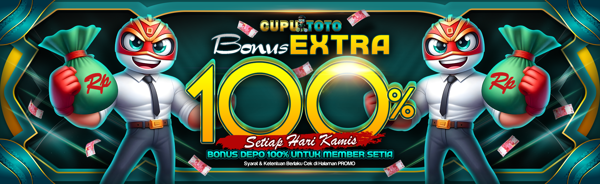 BANNER DEPAN = BONUS X-TRA 100%
