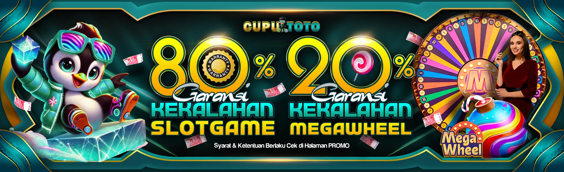BONUS KEKALAHAN 80%