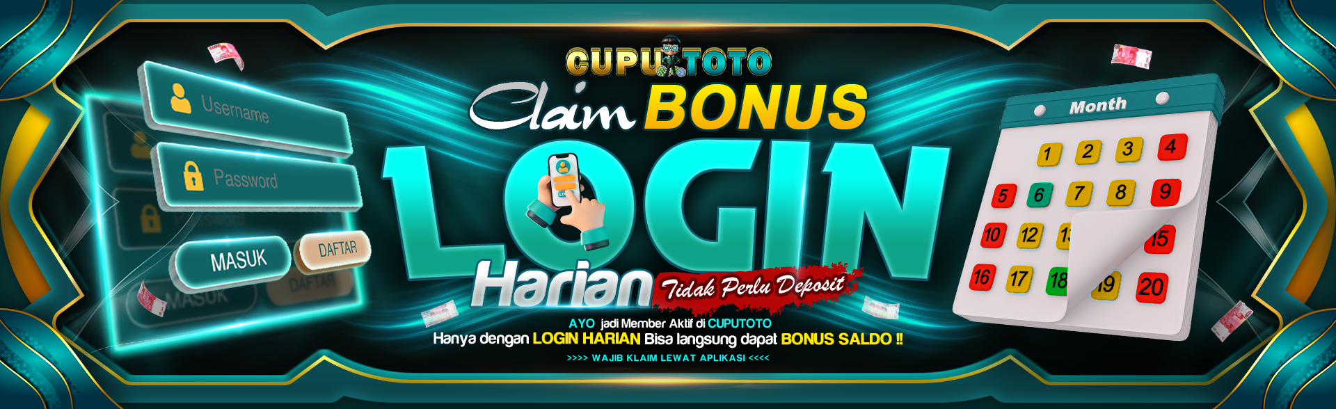 BONUS LOGIN HARIAN