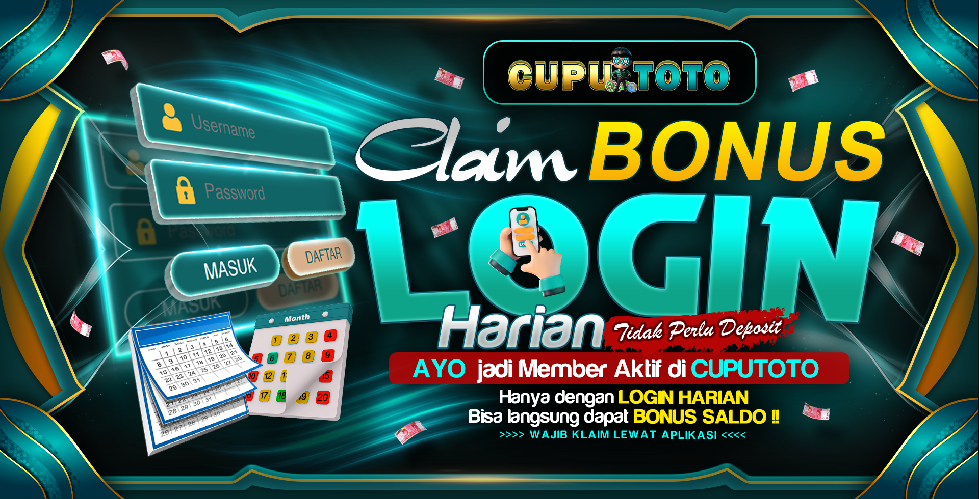 BONUS LOGIN HARIAN